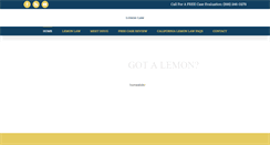 Desktop Screenshot of californialemonlawguide.com